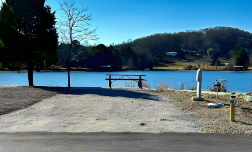 Open RV space at site Rockwood Marina & RV Resort