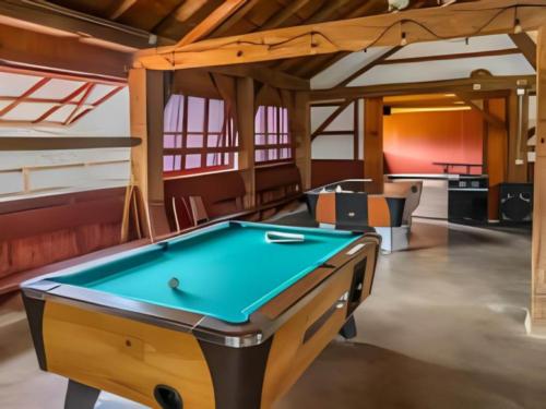 Inside clubhouse at site Camp HiYo