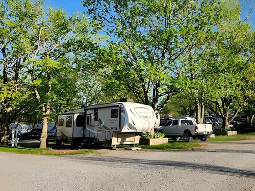 Sites with trees at Owls Roost Campground