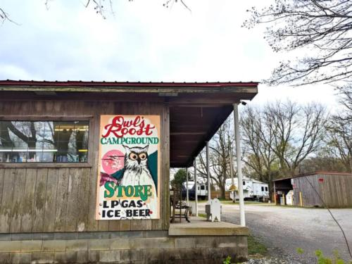 Store at site Owls Roost Campground