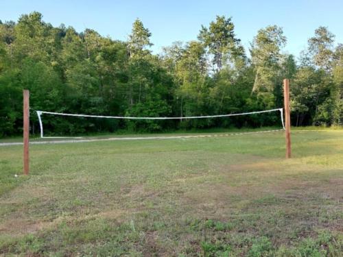 Volleyball area at Soggy Bottoms Campground