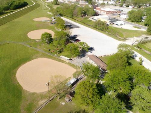 Aerial view of the park