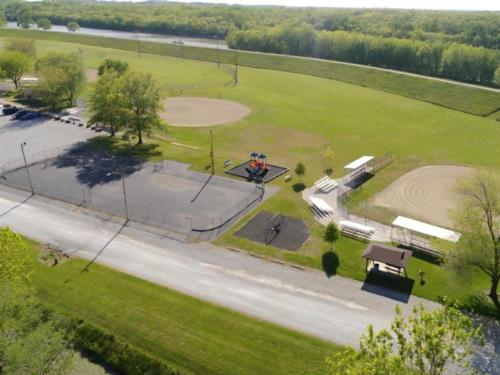 Aerial view of the park