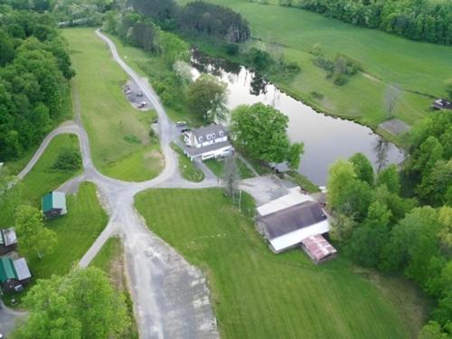 Overhead view at site Sparkman Lake