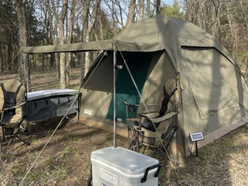 Large tent at WyldStay Paris, TX