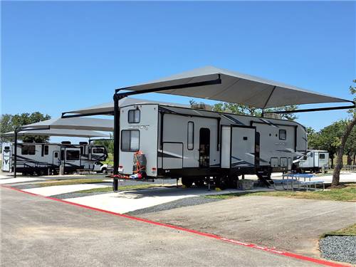 Covered paved RV sites