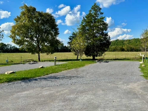 Paved site Uncle Jim's River Cove Campground