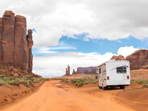 RV parked at Capitol Reef RV Park & Glamping