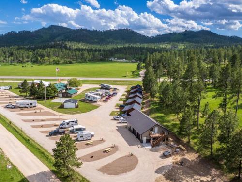 Aerial view of the campground at GOLD VALLEY CAMP