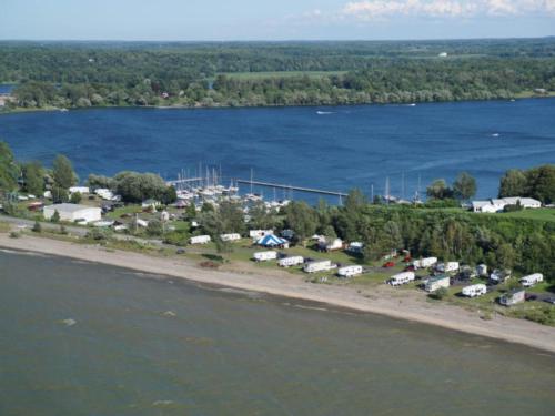 RV Site next to marina at Fair Point Marina