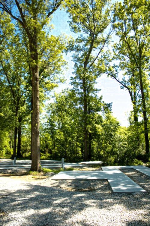 Open RV space at site I-49 RV Park