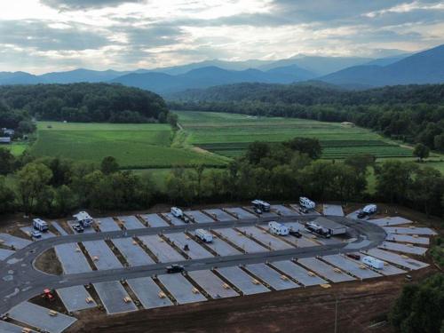 Aerial view at OLD FORT RV PARK