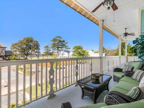 Patio at site 	de la Bleau B&B