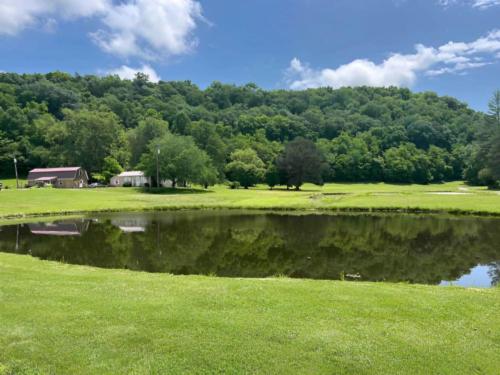 Lake view at site Still Waters Campground