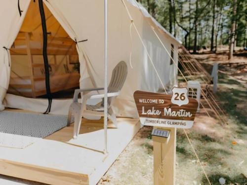 Glamping site at Timberline Glamping at Lake Martin