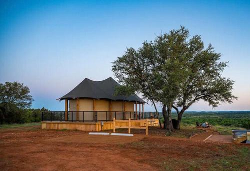 A luxury glamping tent at Wyldstay Grand Canyon
