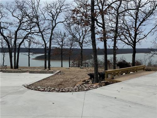Waterfront concrete pads