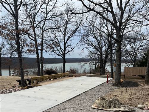Waterfront paved site
