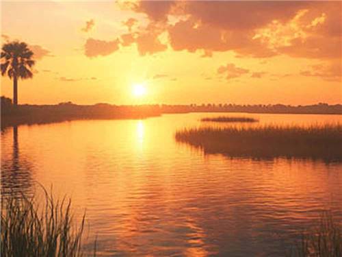 Florida sunset over the river