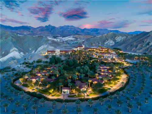 Sky view of the park