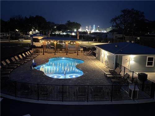 Pool at night