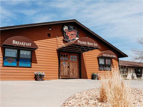 The entrance to the restaurant