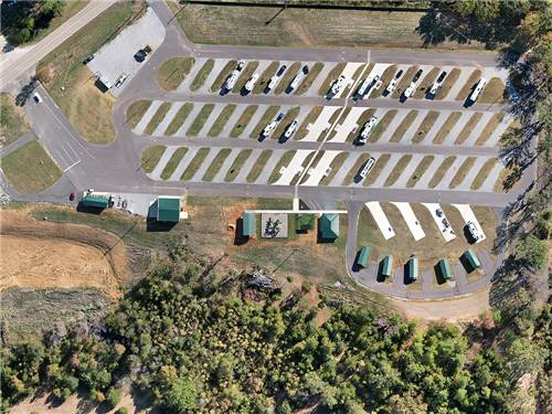 An aerial view of sites