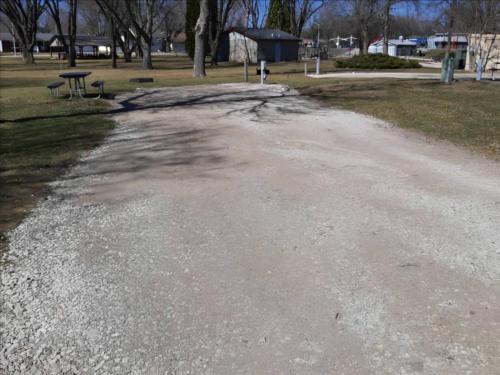 Open RV space at site Sam Robinson Memorial Park