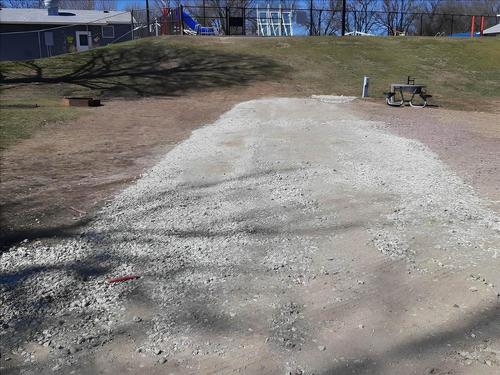 Gravel site at Sam Robinson Memorial Park