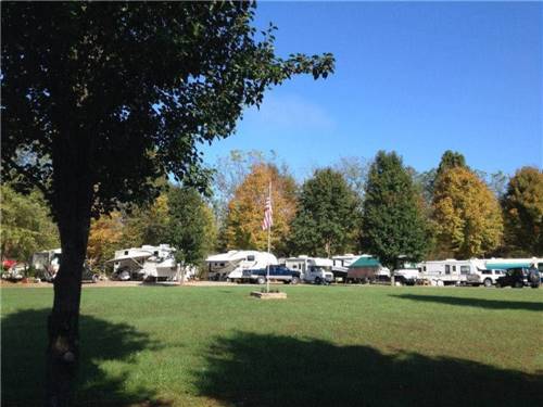 Variety of RVs at sites