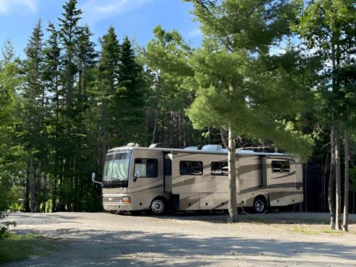 RV parked in a site