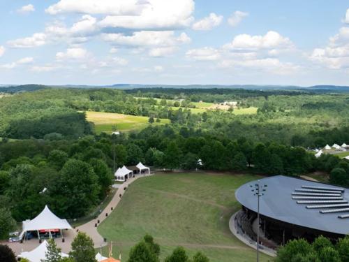 Aerial view of grounds