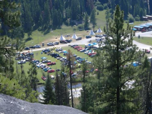 Car show event at the campground