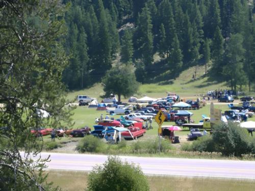 Car show event at the campground