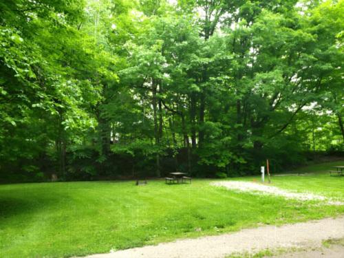 panic site at Stetson's Tumble Hill Campground