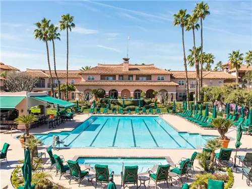 The pool area