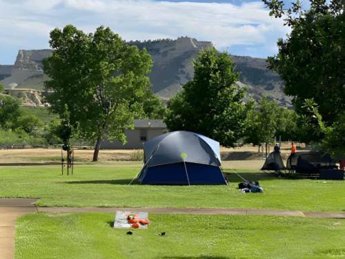 Tent at site Scottsbluff YMCA Trails West Camp