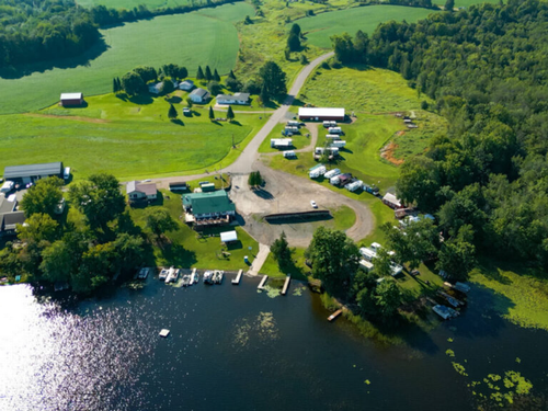 Aerial view of the park at Hidden Shady Nook