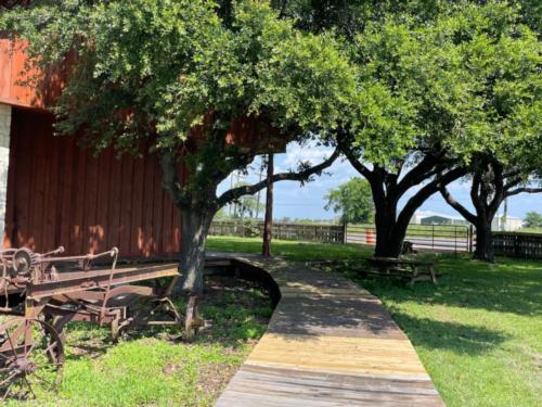 Walk way at site Airport Landing RV Park