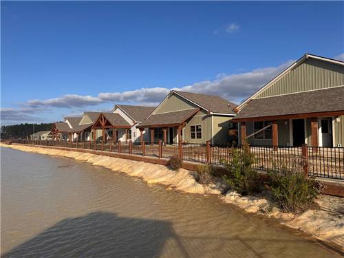 Lakeside cabins