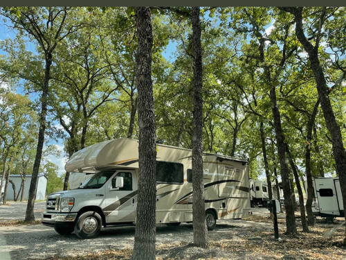 Shady spot at Cozy Hill RV and Cabin Resort
