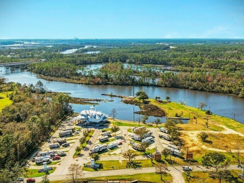 Overview of park at Biloxi Riverside RV Resort