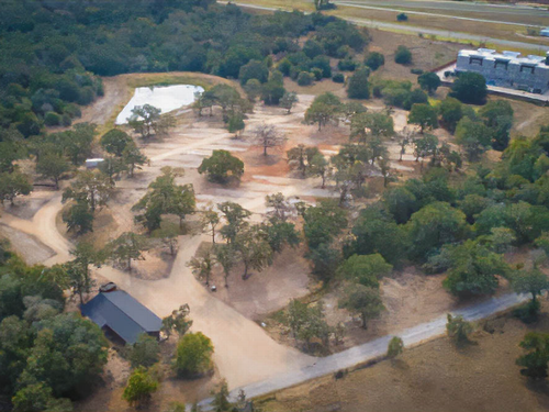 Aerial view of the park at Arrow RV Park
