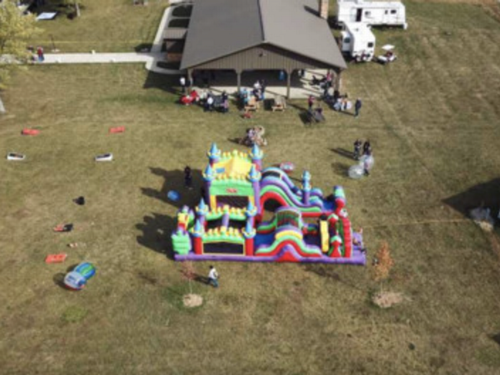 Bounce house at Fireside Resort Campground