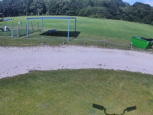 Open grass area at The Good Life RV Park