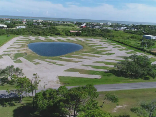 Aerial view of the park End of the Road RV Park