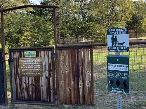 The enclosed dog run