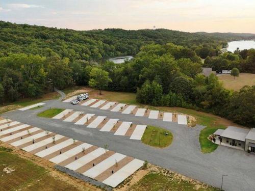 Overhead view at site Beaverfork Lake RV Resort