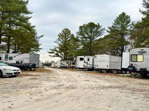 Trailer's parked at site Joy-O RV Park