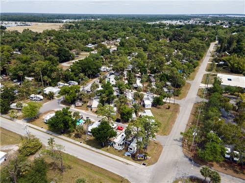 Aerial view of the park